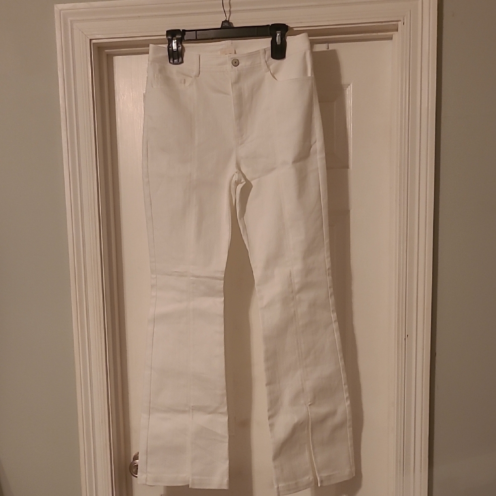 Cinq a sept White Flare Jeans Size 10 Women